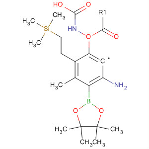 Carbamic acid,[3-amino-5-methyl-4-(4,4,5,5-tetramethyl-1,3,2-dioxaborolan-2-yl)phenyl]-, 2-(trimethylsilyl)ethyl ester molecular structure