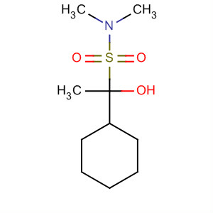 Cyclohexaneethanesulfonamide, 1-hydroxy-N,N-dimethyl- molecular structure