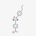 4-[5-(4-propylphenyl)-1,2,4-oxadiazol-3-yl]Benzaldehyde molecular structure