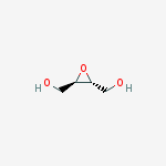 (2R,3R)-oxirane-2,3-diyldimethanol molecular structure