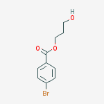 Benzoic acid, 4-bromo-, 3-hydroxypropyl ester molecular structure