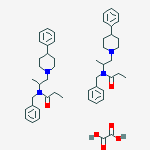 PROPIONAMIDE,N-BENZYL-N-(1-METHYL-2-(4-PHENYLPIPERIDIN-1-YL))ETHYL-,OXALATE molecular structure