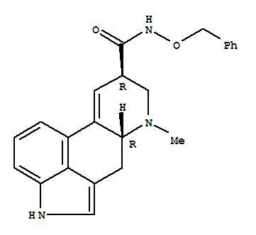 N-Benzyloxy-9,10-didehydro-6-methylergoline-8β-carboxamide molecular structure