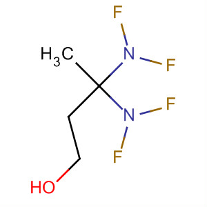 1-Butanol, 3,3-bis(difluoroamino)- molecular structure