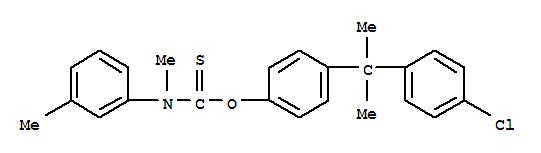 O-{4-[2-(4-chlorophenyl)propan-2-yl]phenyl} methyl(3-methylphenyl)carbamothioate