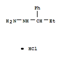 (1-Phenylpropyl)hydrazine hydrochloride (1:1) molecular structure