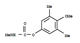 4-methoxy-3,5-dimethylphenyl methylcarbamate molecular structure