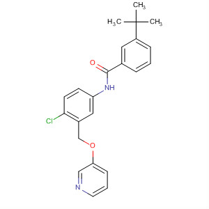 Benzamide,N-[4-chloro-3-[(3-pyridinyloxy)methyl]phenyl]-3-(1,1-dimethylethyl)- molecular structure