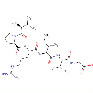 Glycine, L-valyl-L-prolyl-L-arginyl-L-isoleucyl-L-valyl- molecular structure