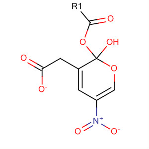 2H-Pyran-2-ol, tetrahydro-5-nitro-, acetate (ester) molecular structure