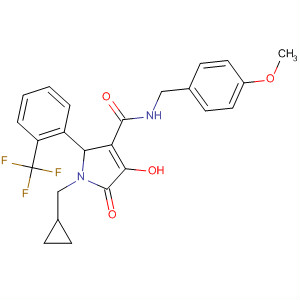 1H-Pyrrole-3-carboxamide,1-(cyclopropylmethyl)-2,5-dihydro-4-hydroxy-N-[(4-methoxyphenyl)methyl]-5-oxo-2-[2-(trifluoromethyl)phenyl]-