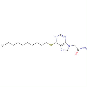9H-Purine-9-acetamide, 6-(decylthio)- molecular structure
