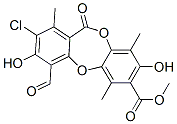 2-Chloro-4-formyl-3,8-dihydroxy-1,6,9-trimethyl-11-oxo-11H-dibenzo[b,e][1,4]dioxepin-7-carboxylic acid methyl ester