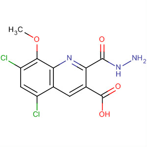 3-Quinolinecarboxylic acid, 5,7-dichloro-8-methoxy-, hydrazide molecular structure