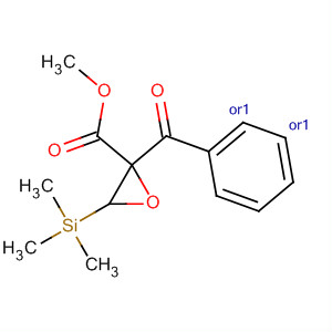 Oxiranecarboxylic acid, 2-benzoyl-3-(trimethylsilyl)-, methyl ester,(2R,3S)-rel-