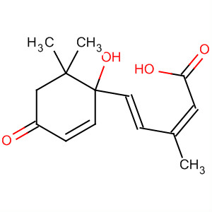 2,4-Pentadienoic acid,5-(1-hydroxy-6,6-dimethyl-4-oxo-2-cyclohexen-1-yl)-3-methyl-, (Z,E)- molecular structure