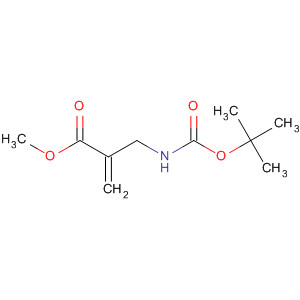 2-Propenoicacid,2-[[[(1,1-dimethylethoxy)carbonyl]amino]methyl]-,methyl molecular structure