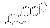 Naphtho[2,1-f]quinoline-2,8-dione,cyclic 8-(1,2-ethanediyl acetal) molecular structure
