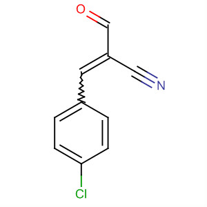 2-Propenenitrile, 3-(4-chlorophenyl)-2-formyl- molecular structure