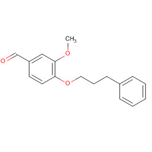 Benzaldehyde, 3-methoxy-4-(3-phenylpropoxy)- molecular structure