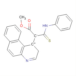Benzo[f]quinolinium,1-(methoxycarbonyl)-2-(phenylamino)-2-thioxoethylide molecular structure