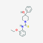 1-PIPERIDINECARBOXANILIDE,2'-ETHOXY-4-HYDROXY-4-PHENYL-THIO- molecular structure