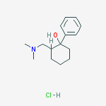2-[(dimethylamino)methyl]-1-phenylcyclohexanol hydrochloride molecular structure
