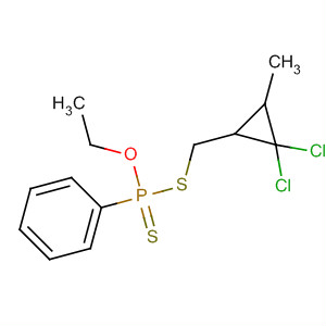 Phosphonodithioic acid, phenyl-,S-[(2,2-dichloro-3-methylcyclopropyl)methyl] O-ethyl ester molecular structure