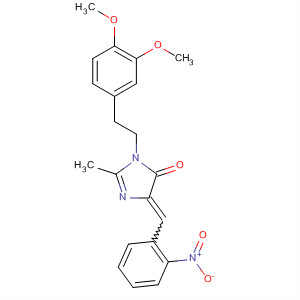 4H-Imidazol-4-one,3-[2-(3,4-dimethoxyphenyl)ethyl]-3,5-dihydro-2-methyl-5-[(2-nitrophenyl)methylene]-