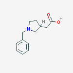 2-(1-Benzyl-3-pyrrolidinyl)acetic acid molecular structure