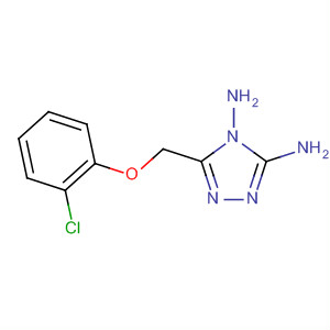4H-1,2,4-Triazole-3,4-diamine, 5-[(2-chlorophenoxy)methyl]- molecular structure