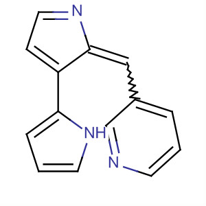 Pyridine, 3-(1H-pyrrol-2-yl-2H-pyrrol-2-ylidenemethyl)- molecular structure