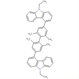 9H-Carbazole,4,4'-(2,2',6,6'-tetramethyl[1,1'-biphenyl]-4,4'-diyl)bis[9-ethyl- molecular structure