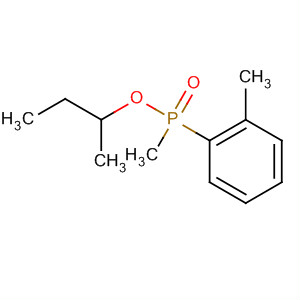 Phosphinic acid, methyl(2-methylphenyl)-, 1-methylpropyl ester molecular structure