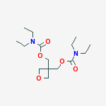oxetane-3,3-diyldimethanediyl bis(diethylcarbamate) molecular structure