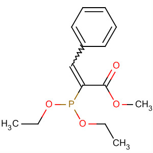 2-Propenoic acid, 2-(diethoxyphosphinyl)-3-phenyl-, methyl ester molecular structure
