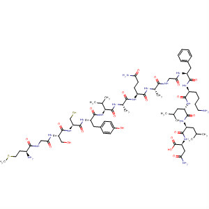 L-Asparagine,L-methionylglycyl-L-seryl-L-cysteinyl-L-tyrosyl-L-valyl-L-alanyl-L-glutaminyl-L-alanylglycyl-L-phenylalanyl-L-lysyl-L-leucyl-L-leucyl- molecular structure