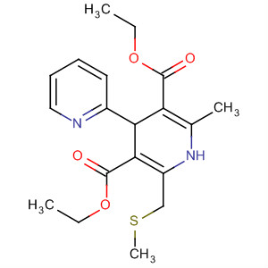 [2,4'-Bipyridine]-3',5'-dicarboxylic acid,1',4'-dihydro-2'-methyl-6'-[(methylthio)methyl]-, diethyl ester molecular structure