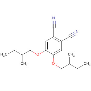 1,2-Benzenedicarbonitrile, 4,5-bis(2-methylbutoxy)- molecular structure