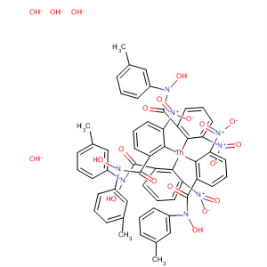Thorium, tetrakis[N-hydroxy-N-(3-methylphenyl)-3-nitrobenzamidato]- molecular structure