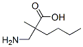 Hexanoic  acid,  2-(aminomethyl)-2-methyl-