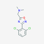 1-[3-(2,6-dichlorophenyl)-1,2,4-oxadiazol-5-yl]-n,n-dimethylmethanamine molecular structure