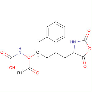 Carbamic acid, [4-(2,5-dioxo-4-oxazolidinyl)butyl]-, phenylmethyl ester,(R)- molecular structure