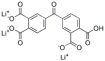 trilithium hydrogen 4,4carbonylbisphthalate molecular structure