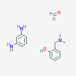 Formaldehyde, polymer with 1,3-benzenediamine and (dimethylamino)methylphenol molecular structure
