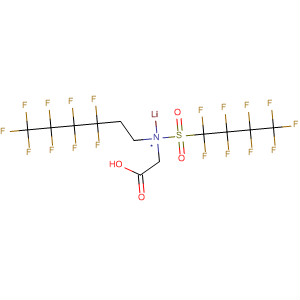 Glycine,N-[(nonafluorobutyl)sulfonyl]-N-(3,3,4,4,5,5,6,6,6-nonafluorohexyl)-,lithium salt molecular structure