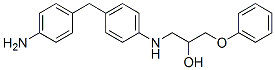 1-[[4-[(4-aminophenyl)methyl]phenyl]amino]-3-phenoxypropan-2-ol molecular structure