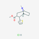 Methyl (5r)-8-methyl-4-thiophen-2-yl-8-azabicyclo[3.2.1]octane-3-carboxylate;hydrochloride molecular structure