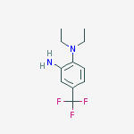 1-N,1-N-DIETHYL-4-(TRIFLUOROMETHYL)BENZENE-1,2-DIAMINE, 95% molecular structure