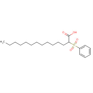 Tetradecanoic acid, 2-(phenylsulfonyl)- molecular structure